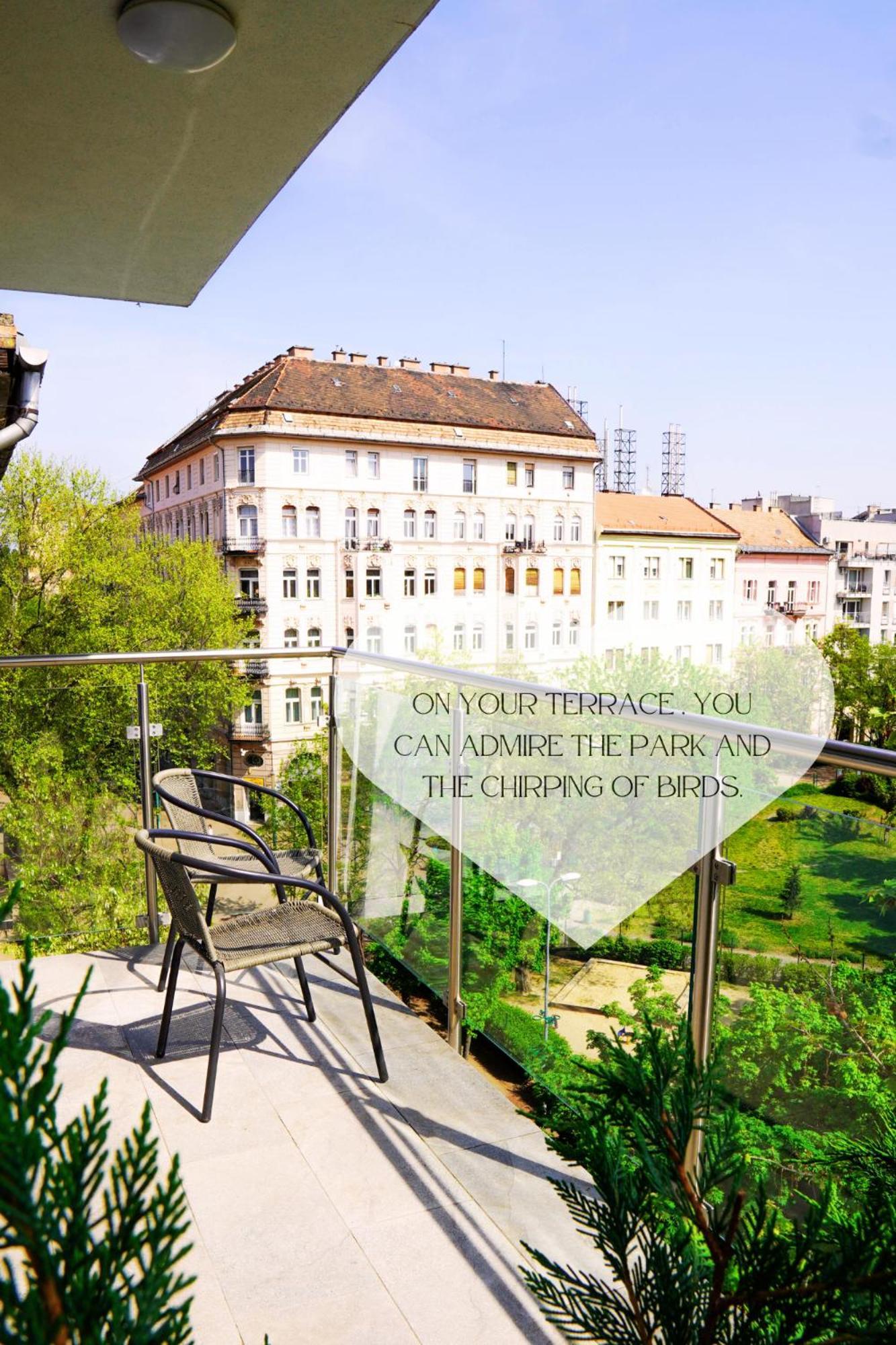 Matyas Corner Apartments Green Square Apartment I Boedapest Kamer foto